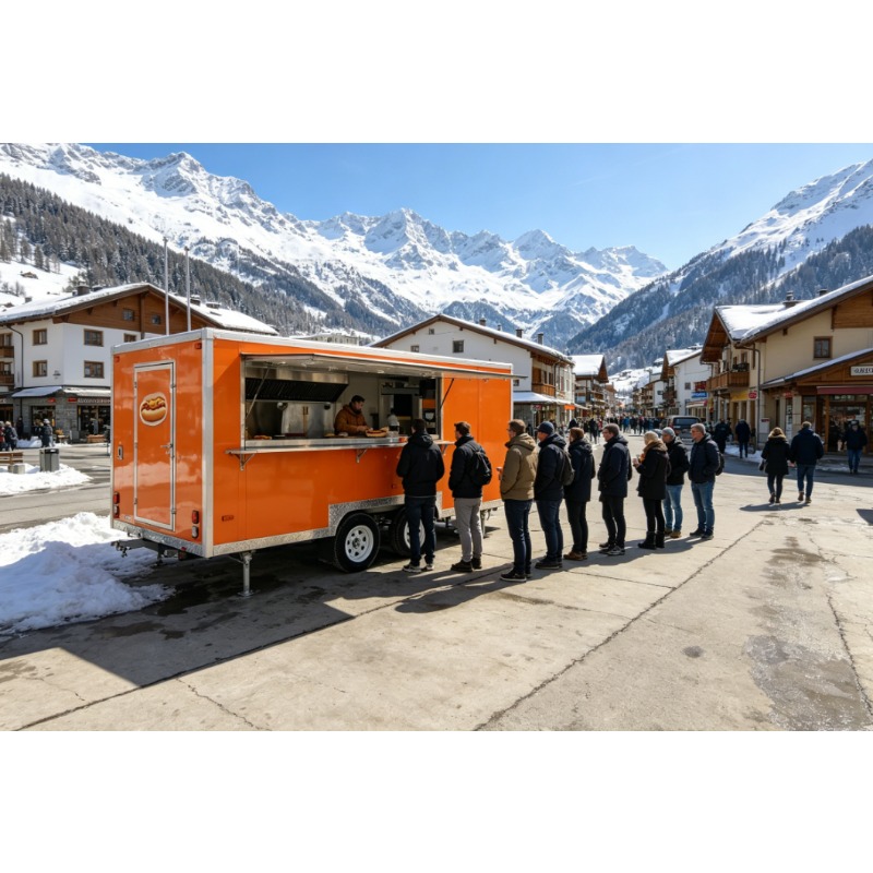 Coffee Equipment Service - Настраиваемый мини-фургон для уличной торговли, буксируемый